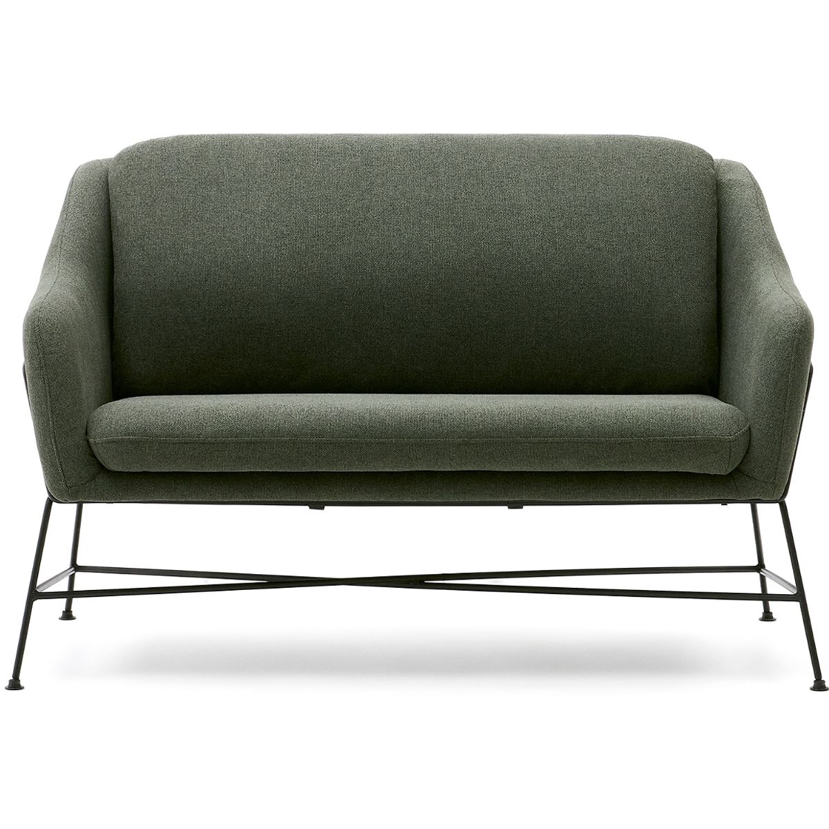 Brida, 2-personers sofa, grøn, H82x128x73 cm, stof