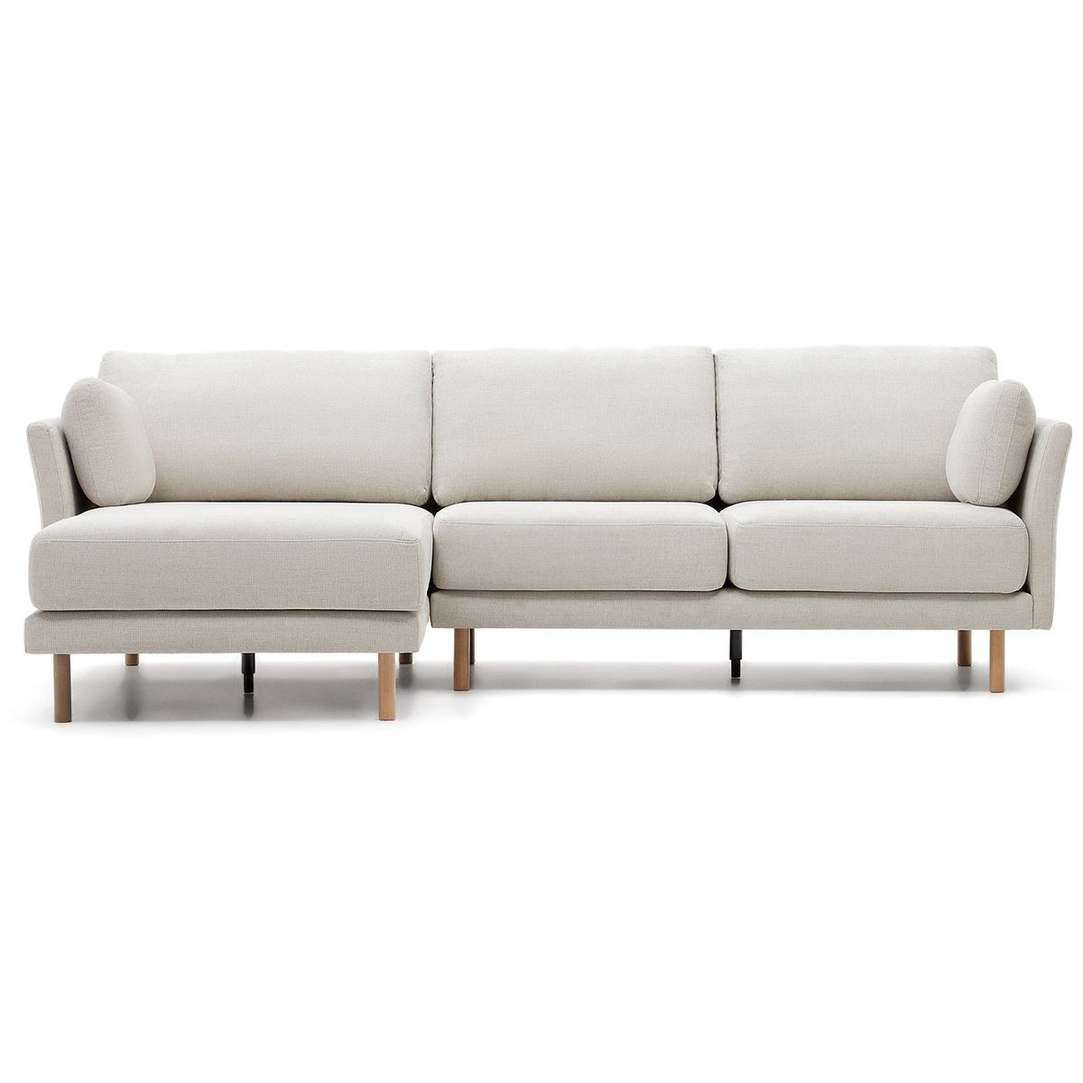 Gilma, 3-personers sofa, grå/natur, H83x260x158 cm