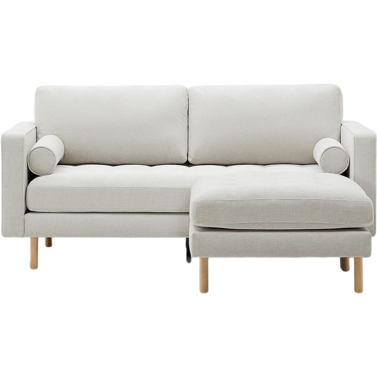 Debra, Chaiselong sofa, Højrevendt, grå, H85x182x178 cm