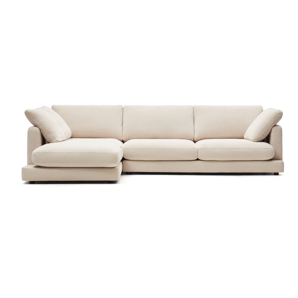 Gala, Chaiselong sofa, Venstrevendt, beige, H87x300x193 cm