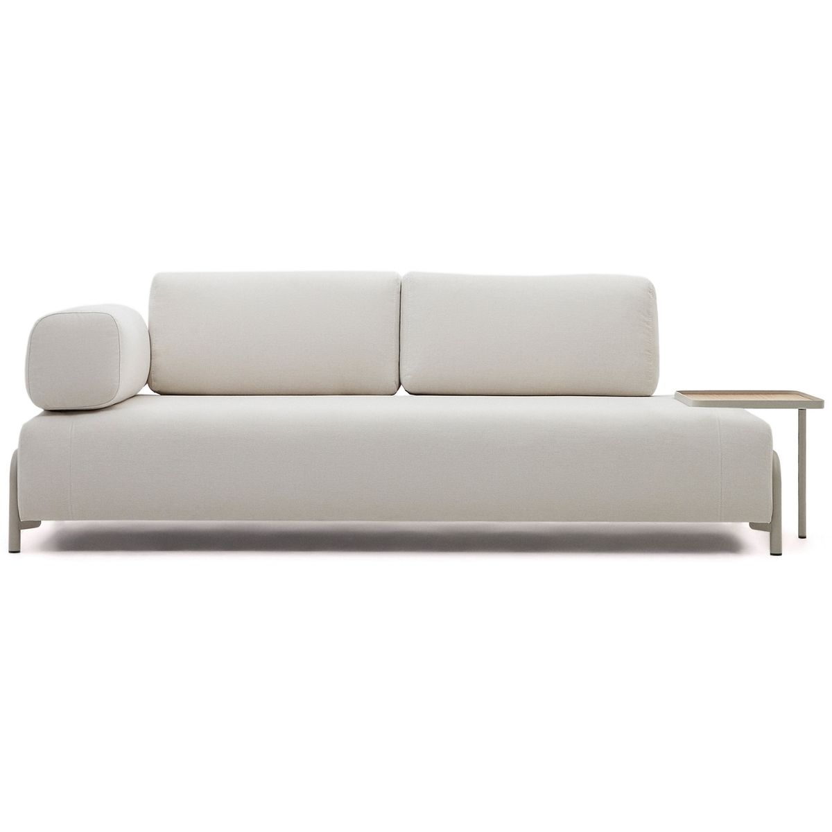 Compo, 3-personers sofa, beige, H82x232x98 cm, armlæn venstre