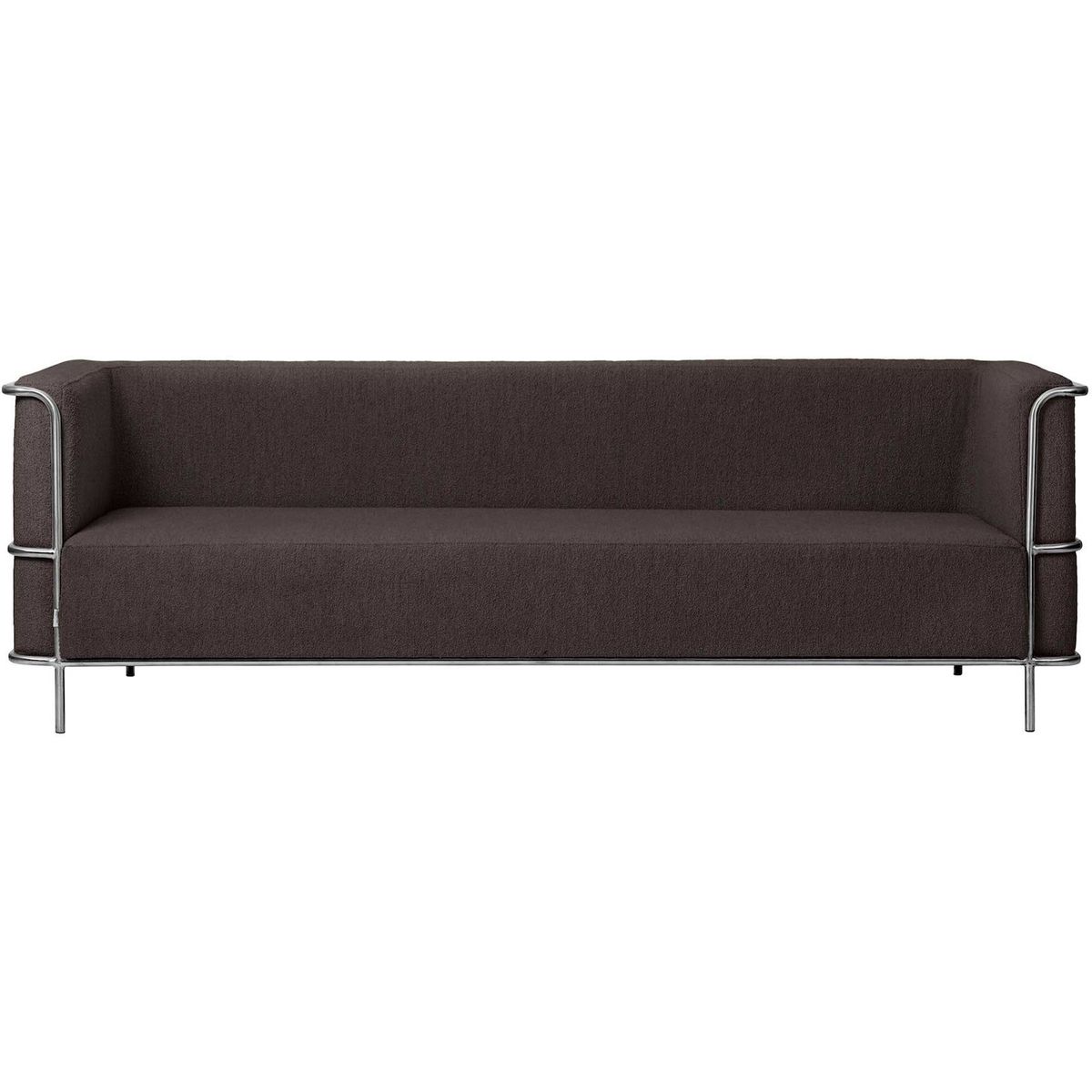 Modernist, 3-personers sofa, brun, H70x77x220 cm, bouclé