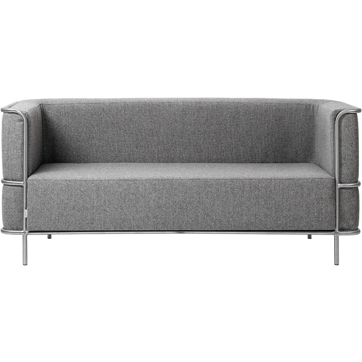 Modernist, 2-personers sofa, lys grå, H70x77x164 cm, uld