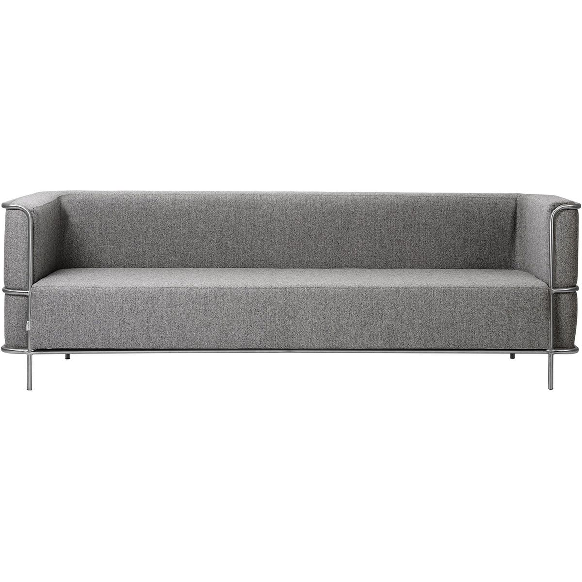 Modernist, 3-personers sofa, lys grå, H70x77x220 cm, uld