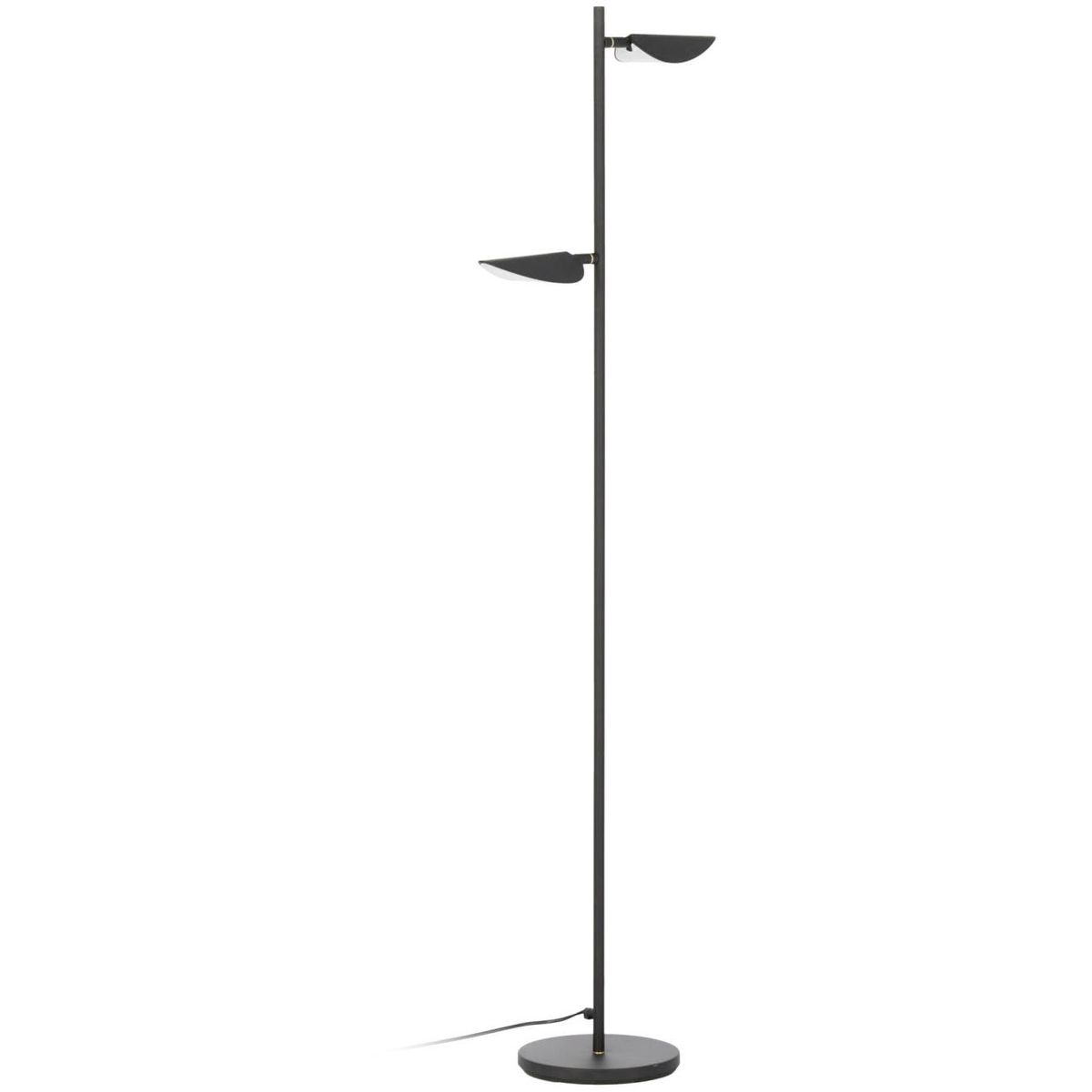 Veleira, Gulvlampe, sort, H150x42x23 cm