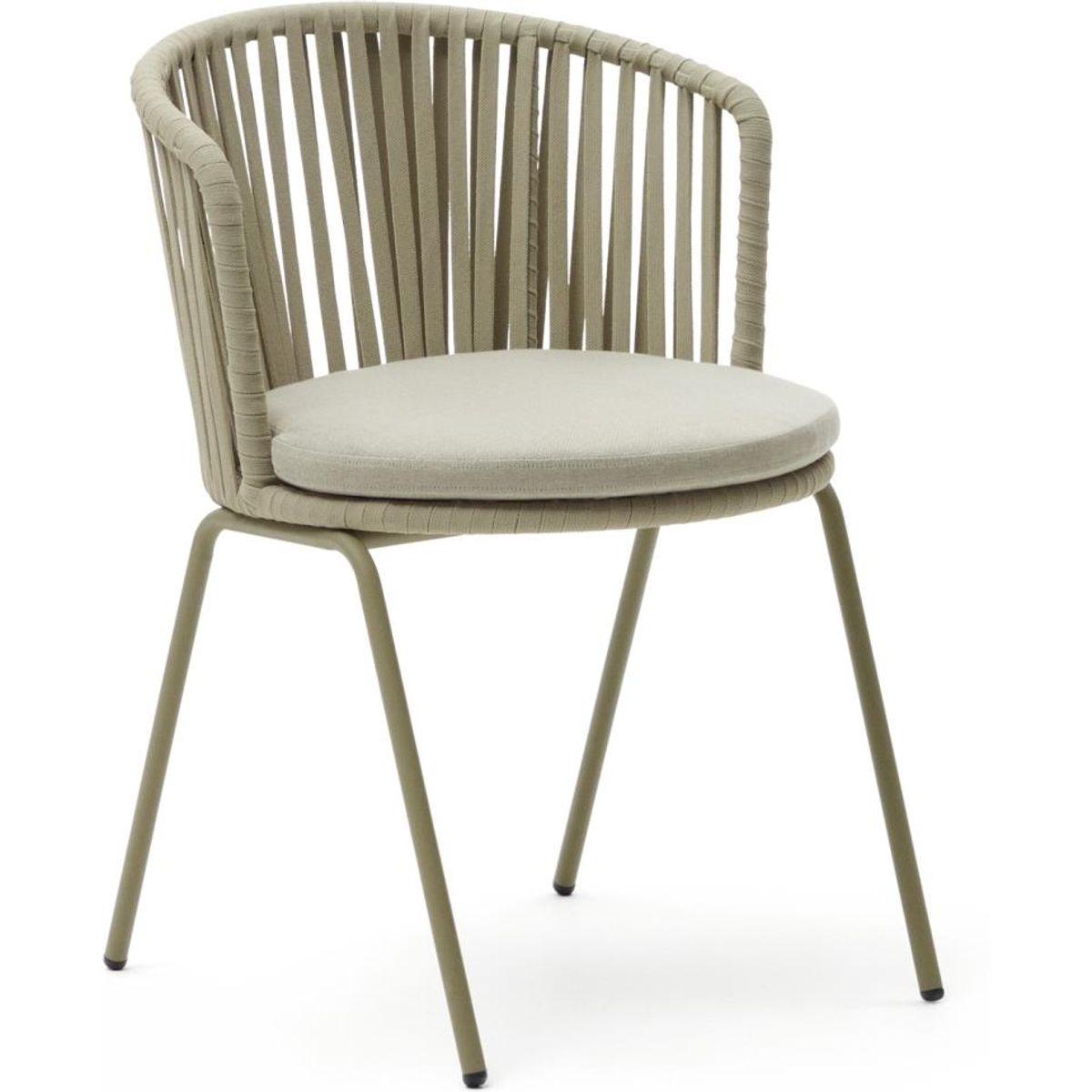 Saconca, Udendørs stol, beige, metal