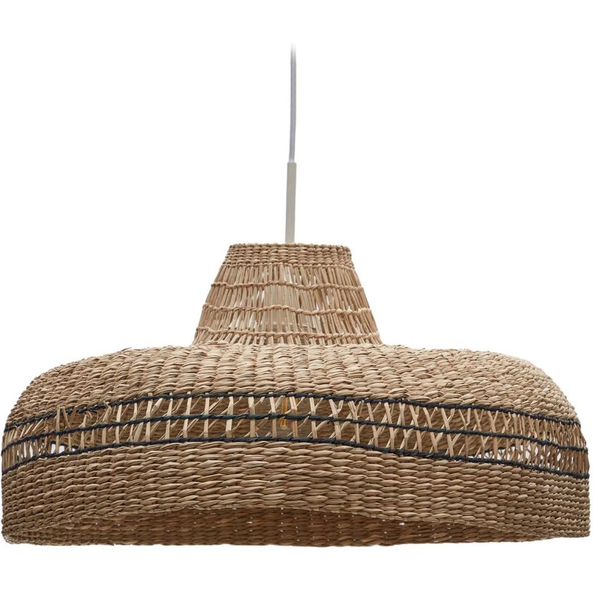 Rupia, Pendel lampe, natur, syntetisk flet/rattan