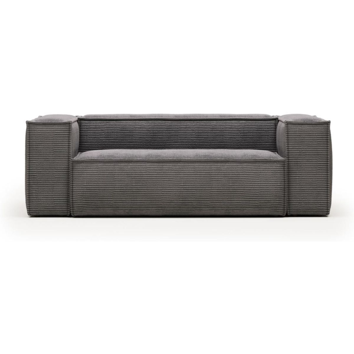 Blok, 3-personers sofa, grå, H69x210x100 cm, stof