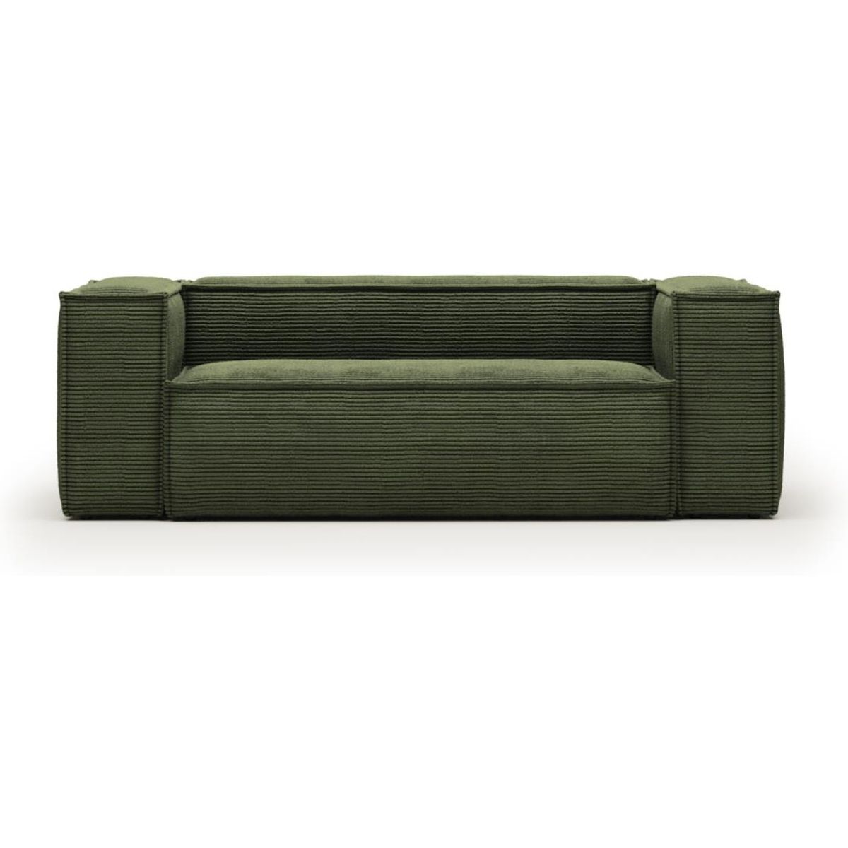 Blok, 3-personers sofa, grøn, H69x210x100 cm, stof