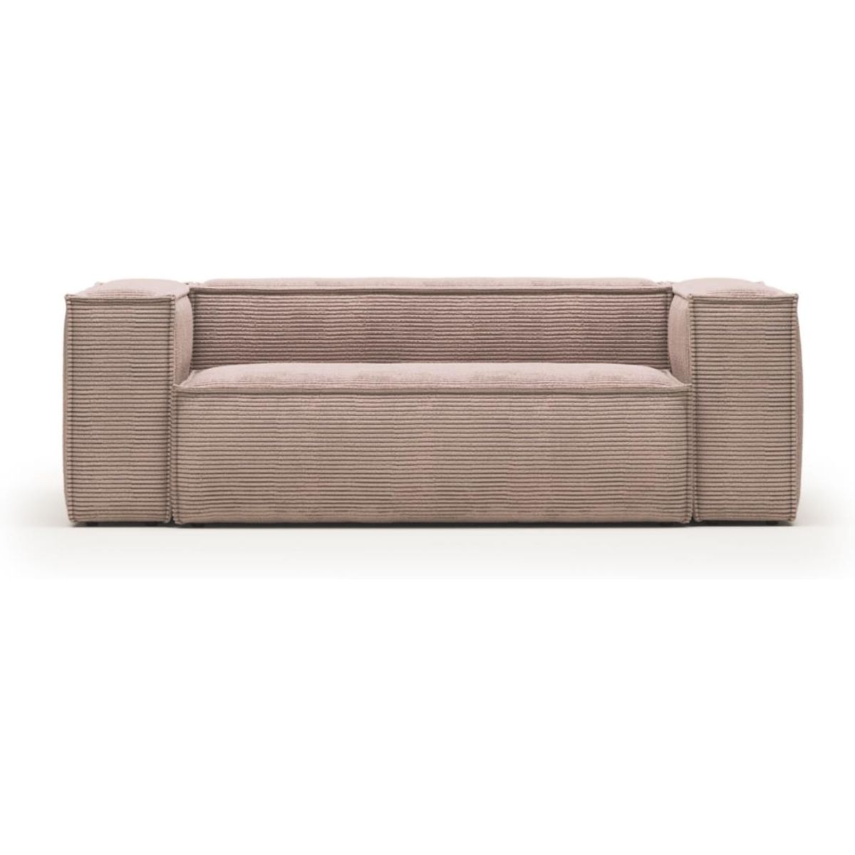 Blok, 3-personers sofa, lyserød, H69x210x100 cm, stof