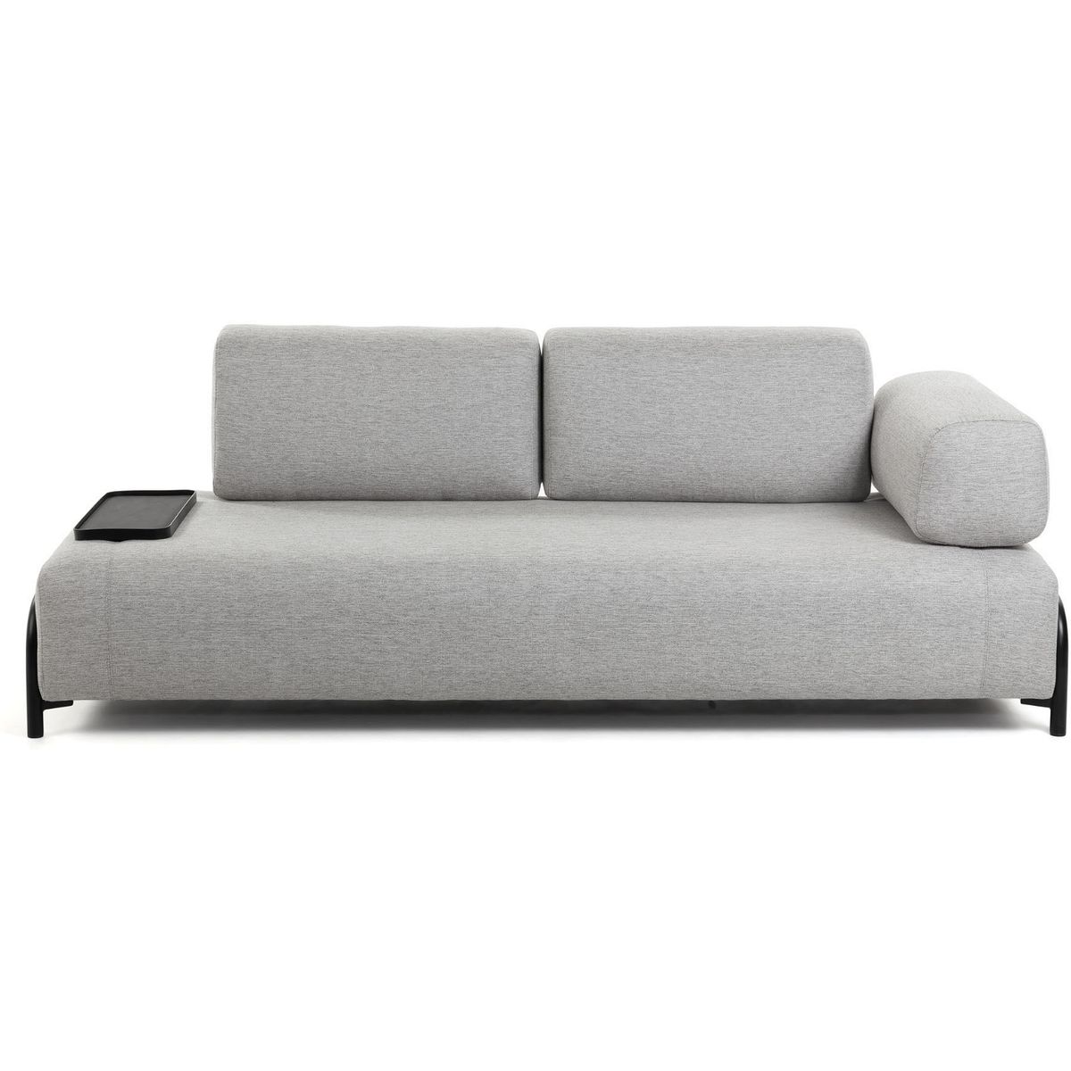 Compo, 3-personers sofa, grå, H82x232x98 cm, armlæn højre