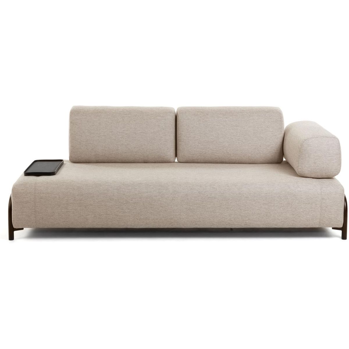 Compo, 3-personers sofa, beige, H82x232x98 cm, armlæn højre