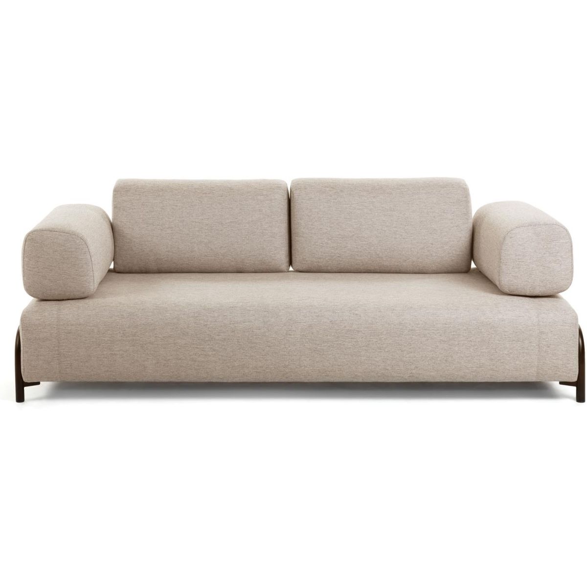 Compo, 3-personers sofa, beige, H82x232x98 cm, armlæn