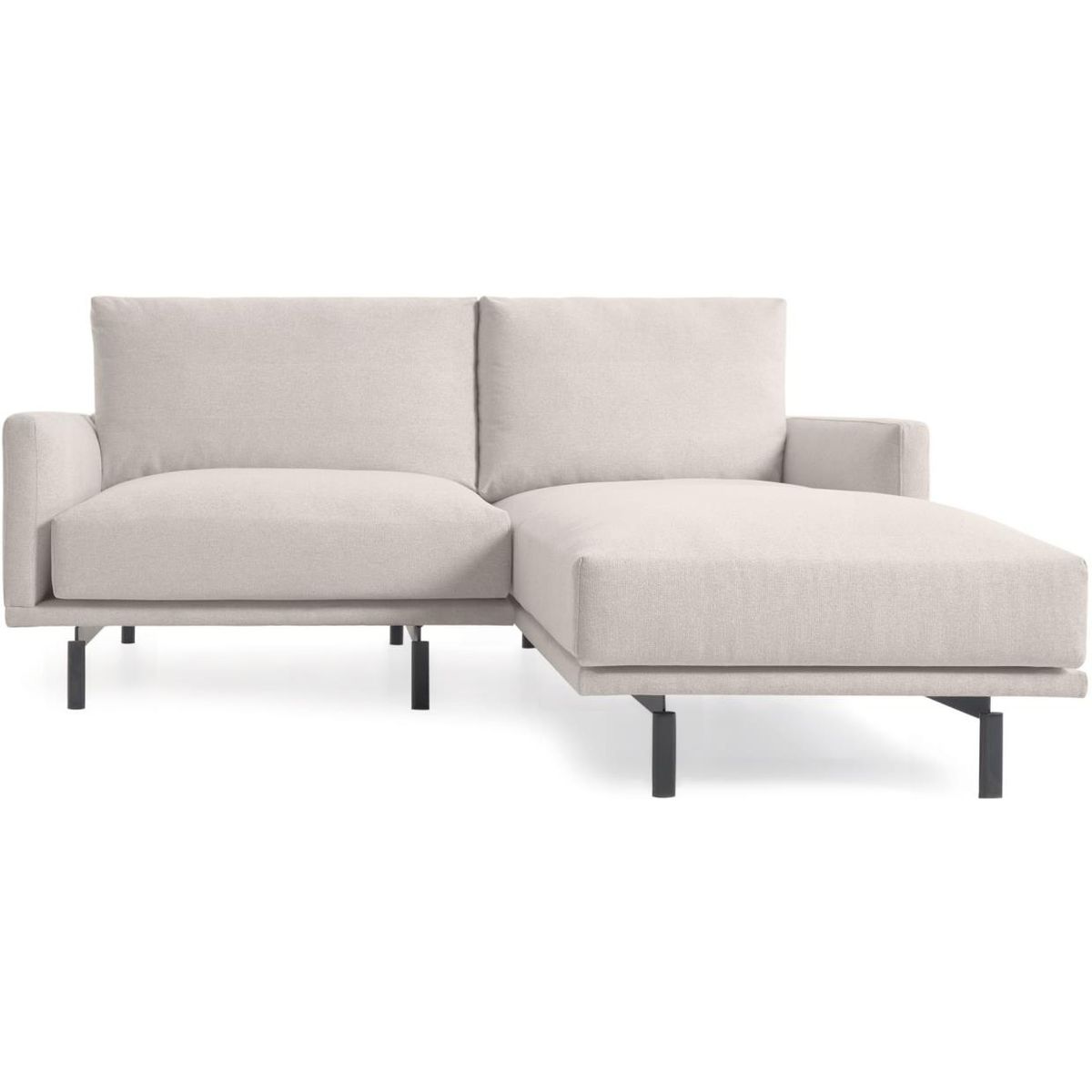 Galene, Chaiselong sofa, beige, H94x194x166 cm, højrevendt