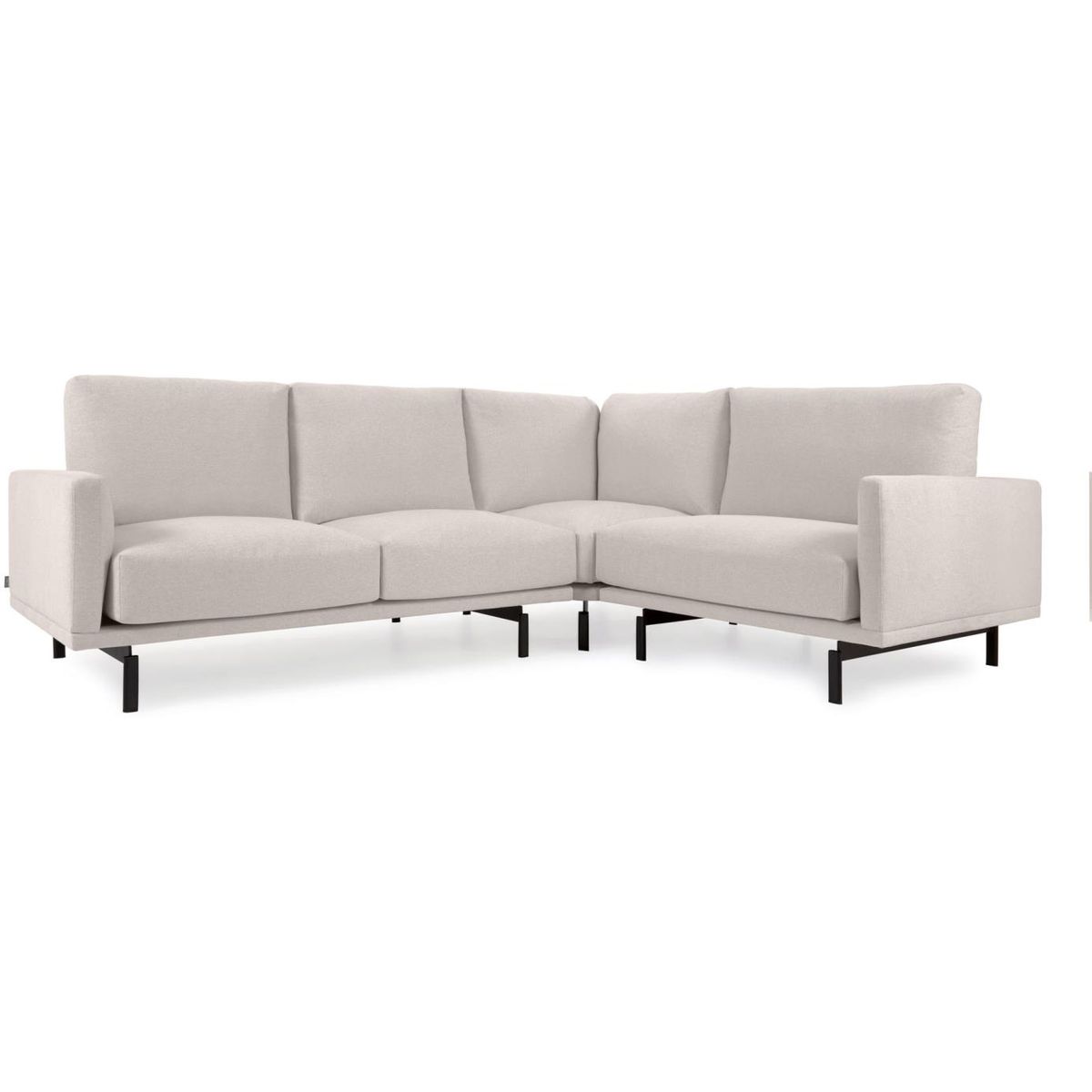 Galene, Hjørnesofa, beige, H94x267x207 cm, polstret