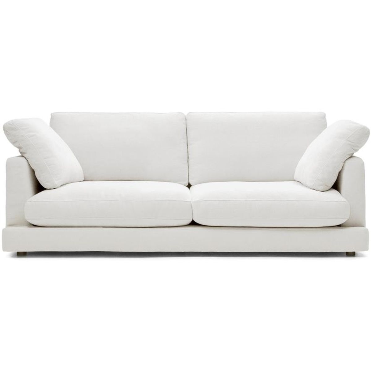 Gala, 3-personers sofa, hvid, H87x210x105 cm, stof