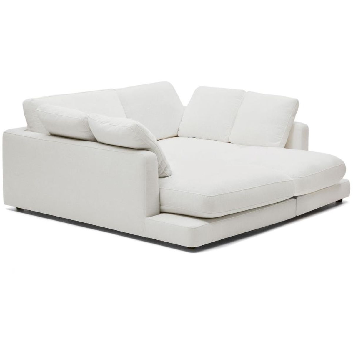 Gala, 3-personers sofa, hvid, H87x210x193 cm, stof