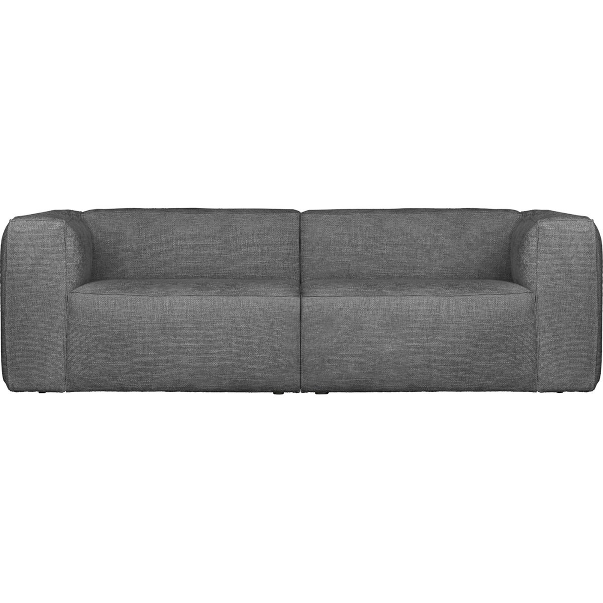 Bean, 3,5-personers sofa med stof, grå, H73x96x246 cm, melange