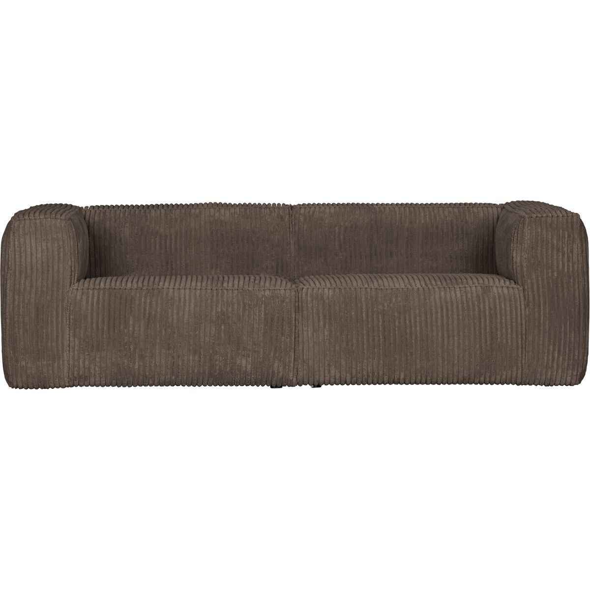 Bean, 3,5-personers sofa med fløjl, brun, H73x96x246 cm