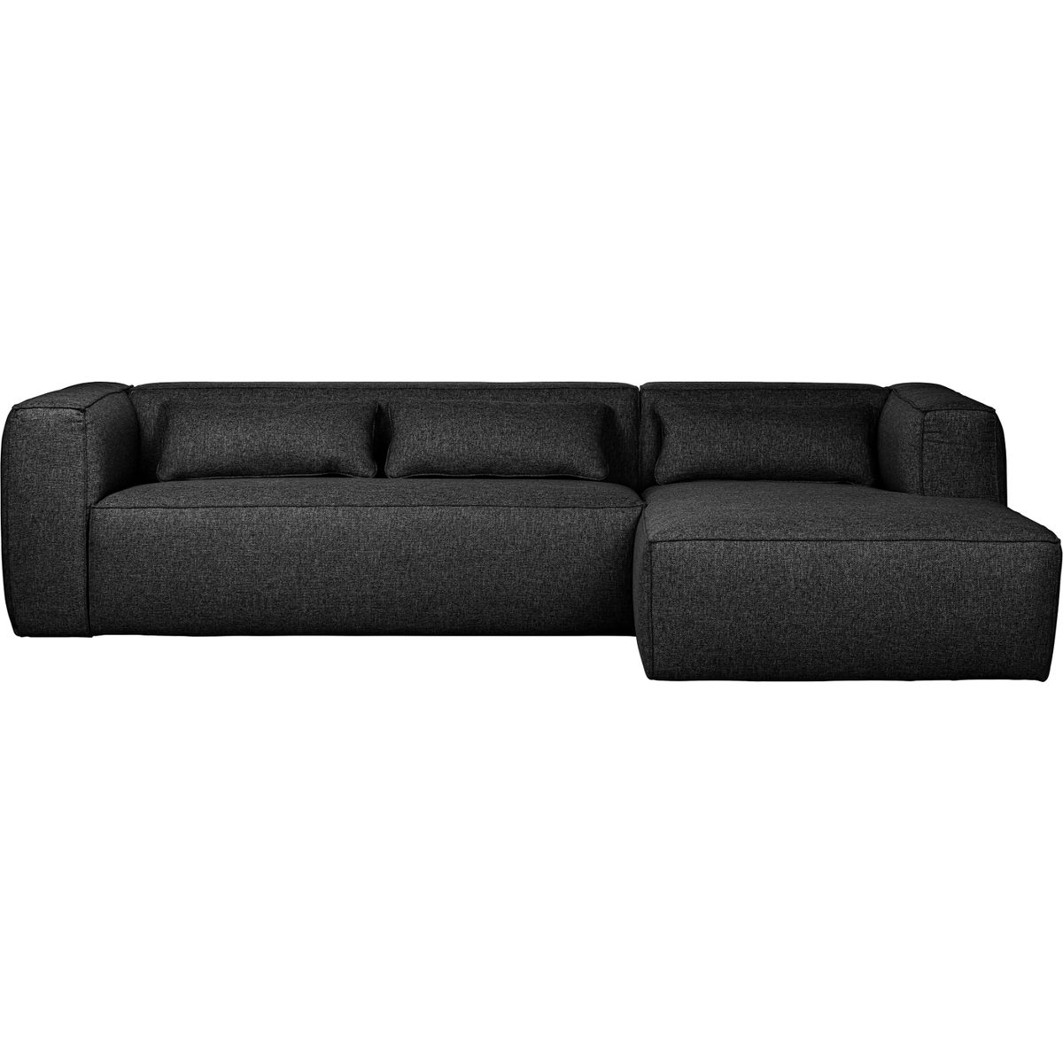 Bean, Hjørnesofa højrevendt, mørkegrå, H73x175x305 cm, stof