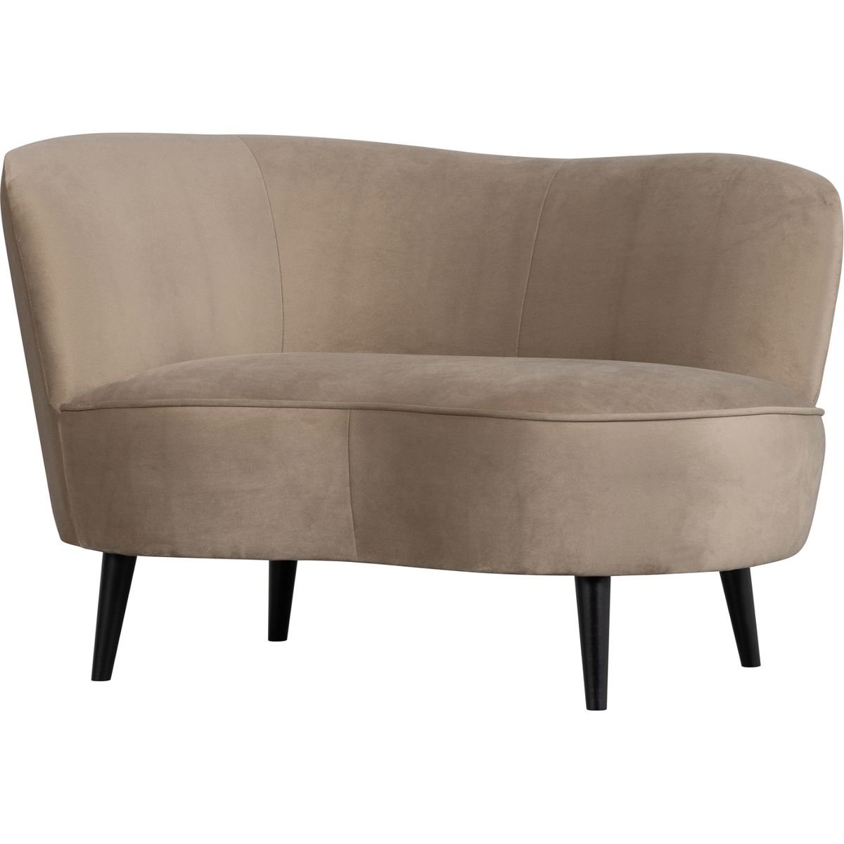 Sara Left, Loungestol, beige, H71x112x81 cm