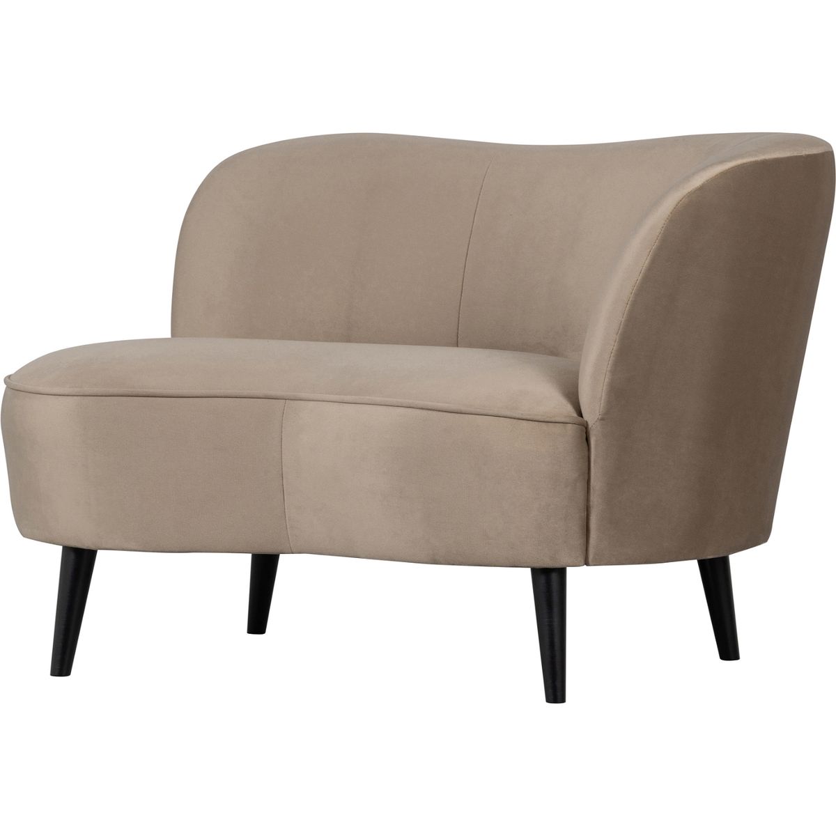 Sara Right, Loungestol, beige, H71x112x81 cm