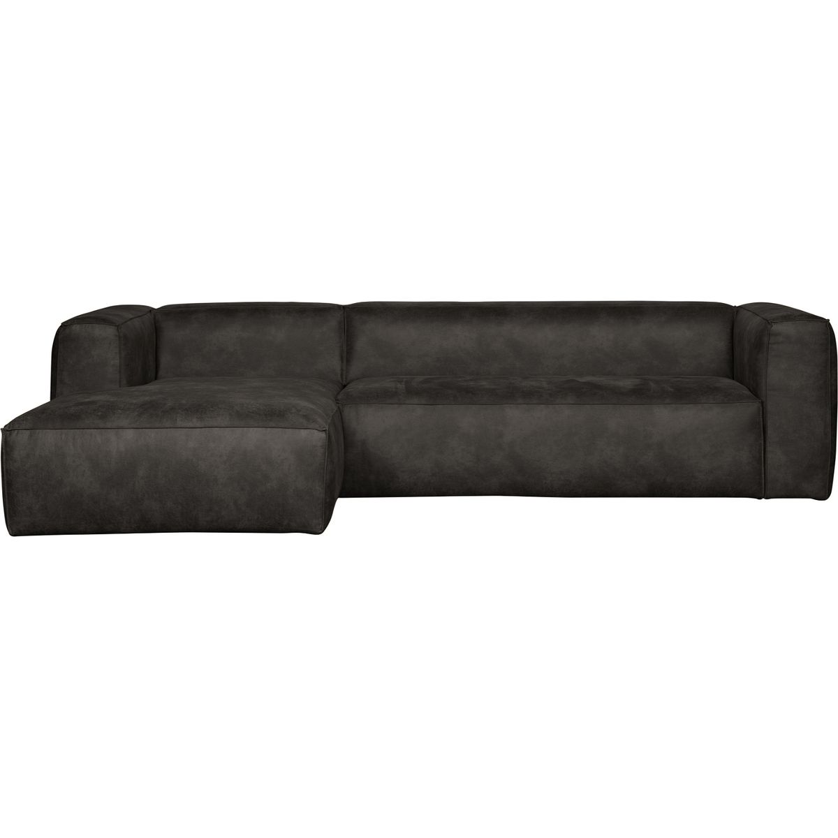 Bean, Hjørnesofa venstrevendt, sort, H73x175x305 cm, læder