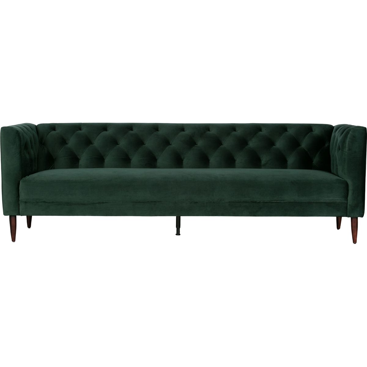 Nisa, 3-personers sofa, mørkegrøn, H74x230x85 cm