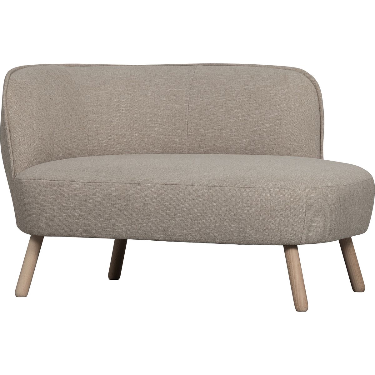 Hazel, Sofabænk venstrevendt, natur, H70x76x110 cm