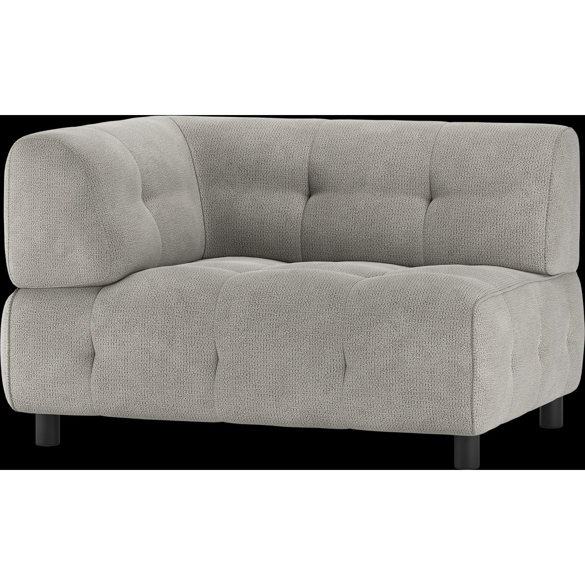 Louis Modulære sofa 1,5-sæder med arm venstre, chenille lysegrøn H73x90x122 cm