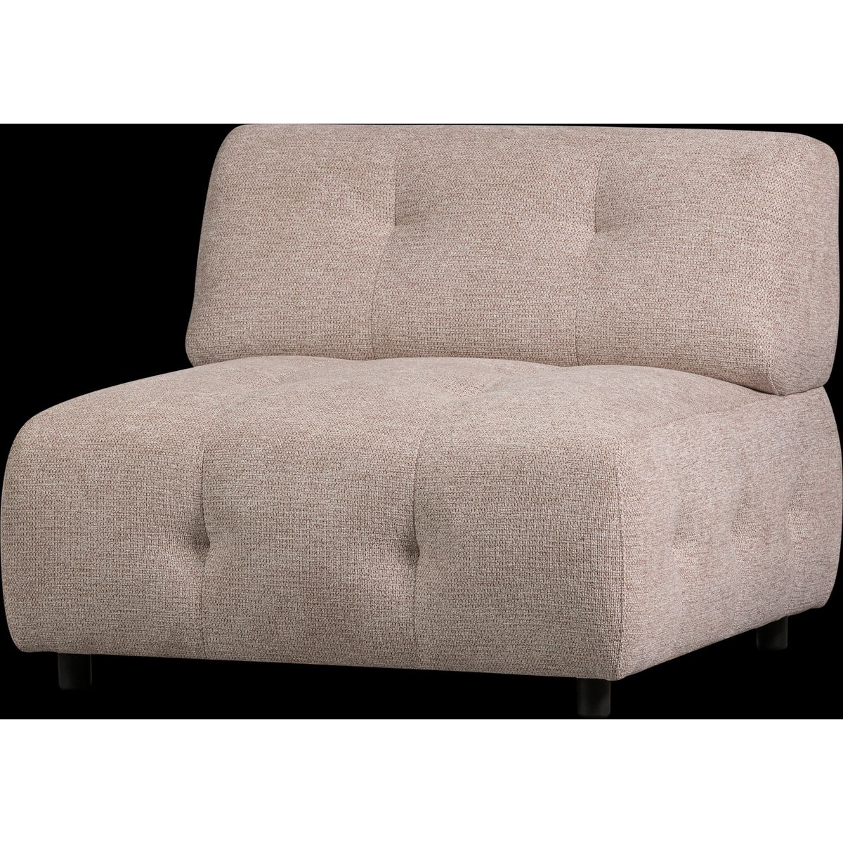 Louis Modulære sofa 1,5-sæder, chenille lyserød H73x90x90 cm