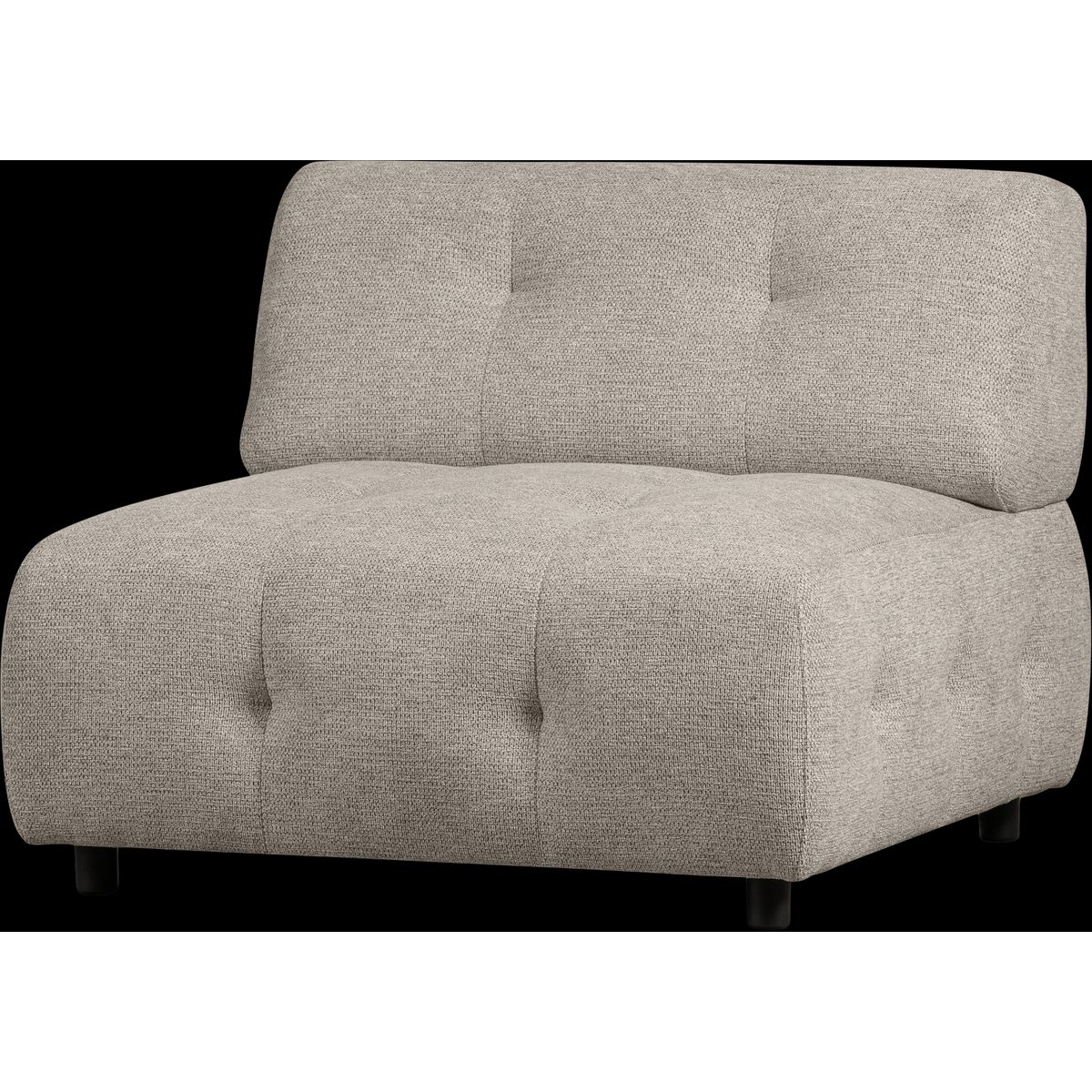 Louis Modulære sofa 1,5-sæder, chenille lysegrå H73x90x90 cm