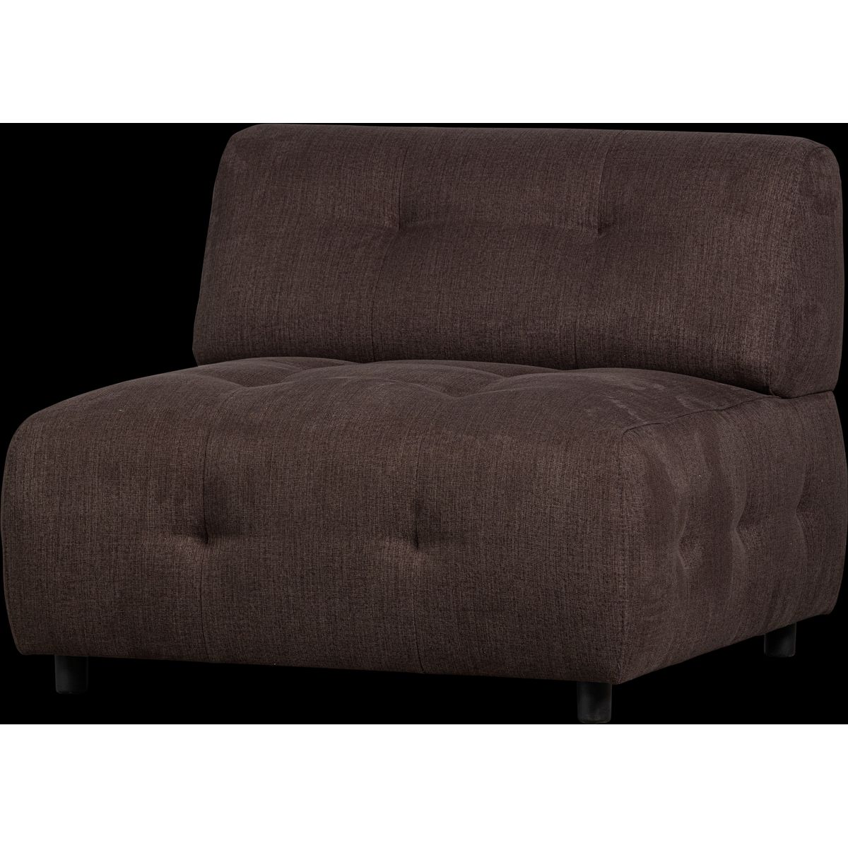 Louis Modulære sofa 1,5-sæder, fladvævet stof kaffe H73x90x90 cm