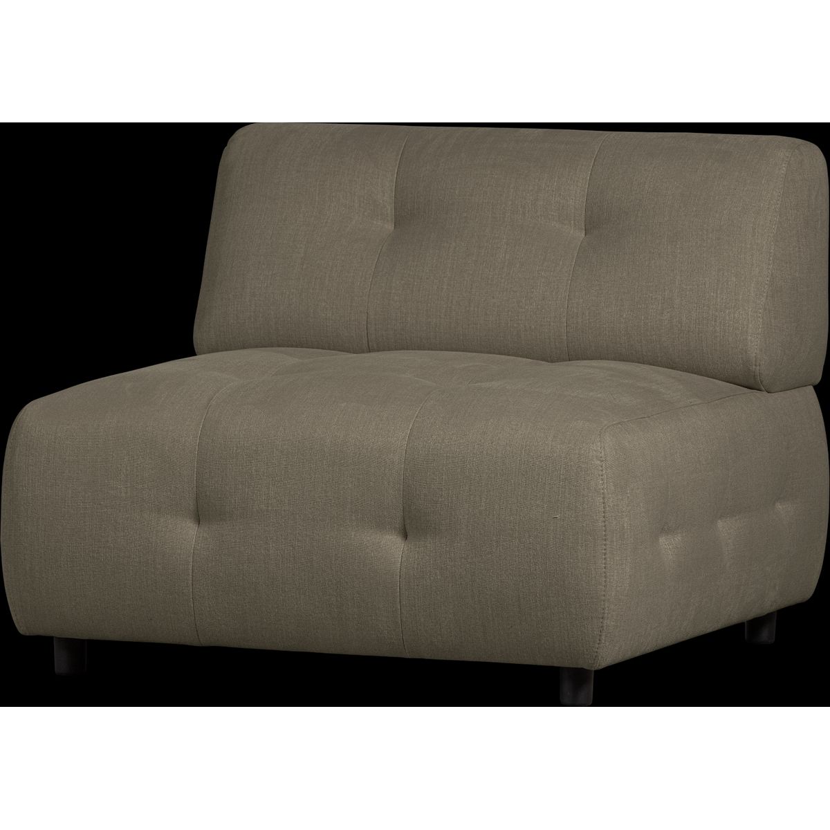 Louis Modulære sofa 1,5-sæder, fladvævet stof grøn H73x90x90 cm