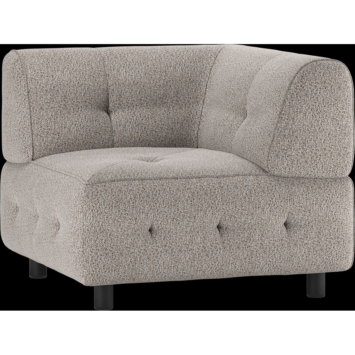 Louis Modulære sofa Hjørneelement, grov melange kaffe H73x90x90 cm