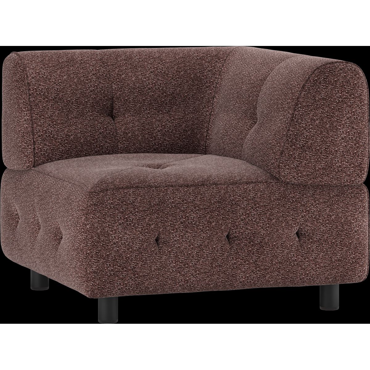 Louis Modulære sofa Hjørneelement, grov melange lyserød H73x90x90 cm