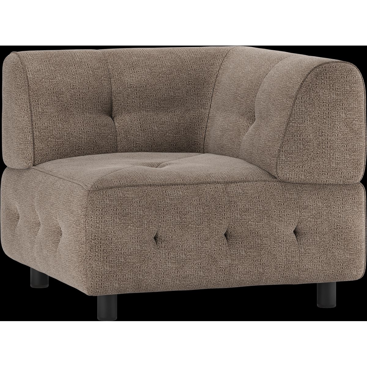 Louis Modulære sofa Hjørneelement, chenille kaffe H73x90x90 cm