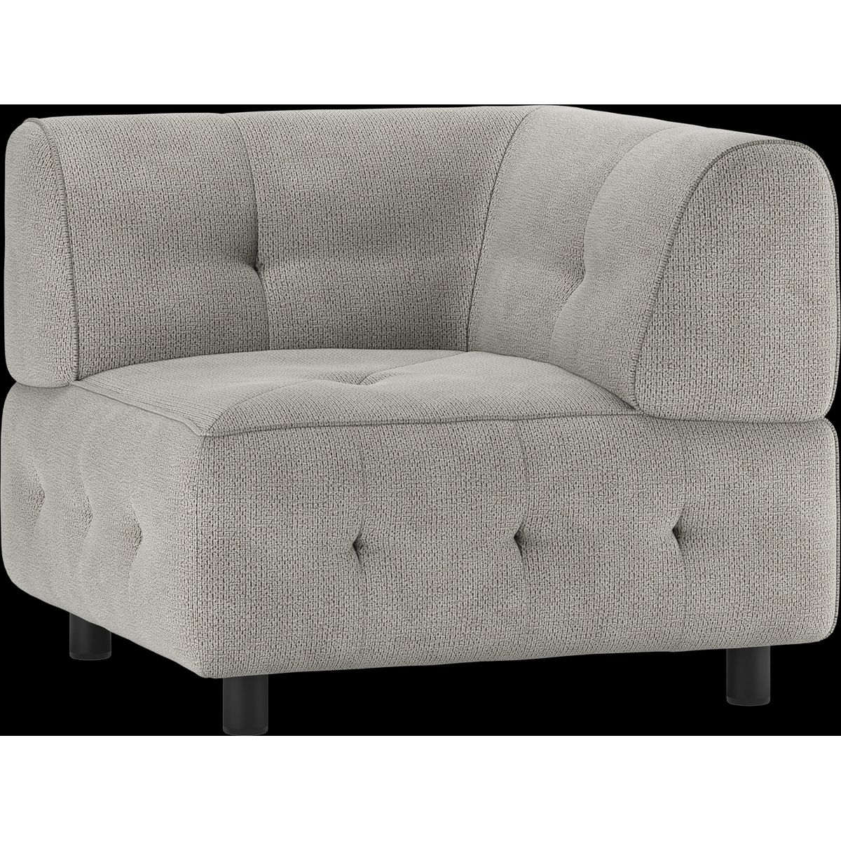 Louis Modulære sofa Hjørneelement, chenille lysegrøn H73x90x90 cm