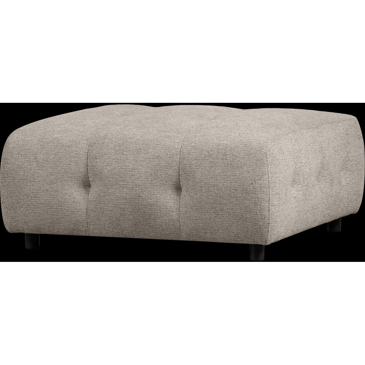 Louis Modulære sofa Skammel, chenille lysegrå H43x90x90 cm