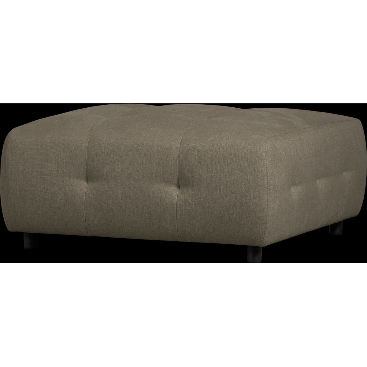 Louis Modulære sofa Skammel, fladvævet stof grøn H43x90x90 cm