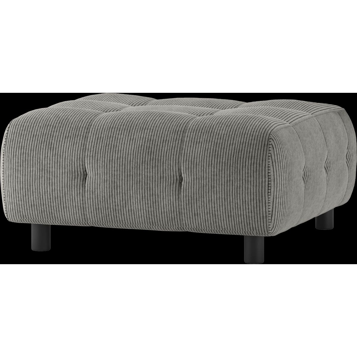 Louis Modulære sofa Skammel, fløjl lysegrøn H43x90x90 cm