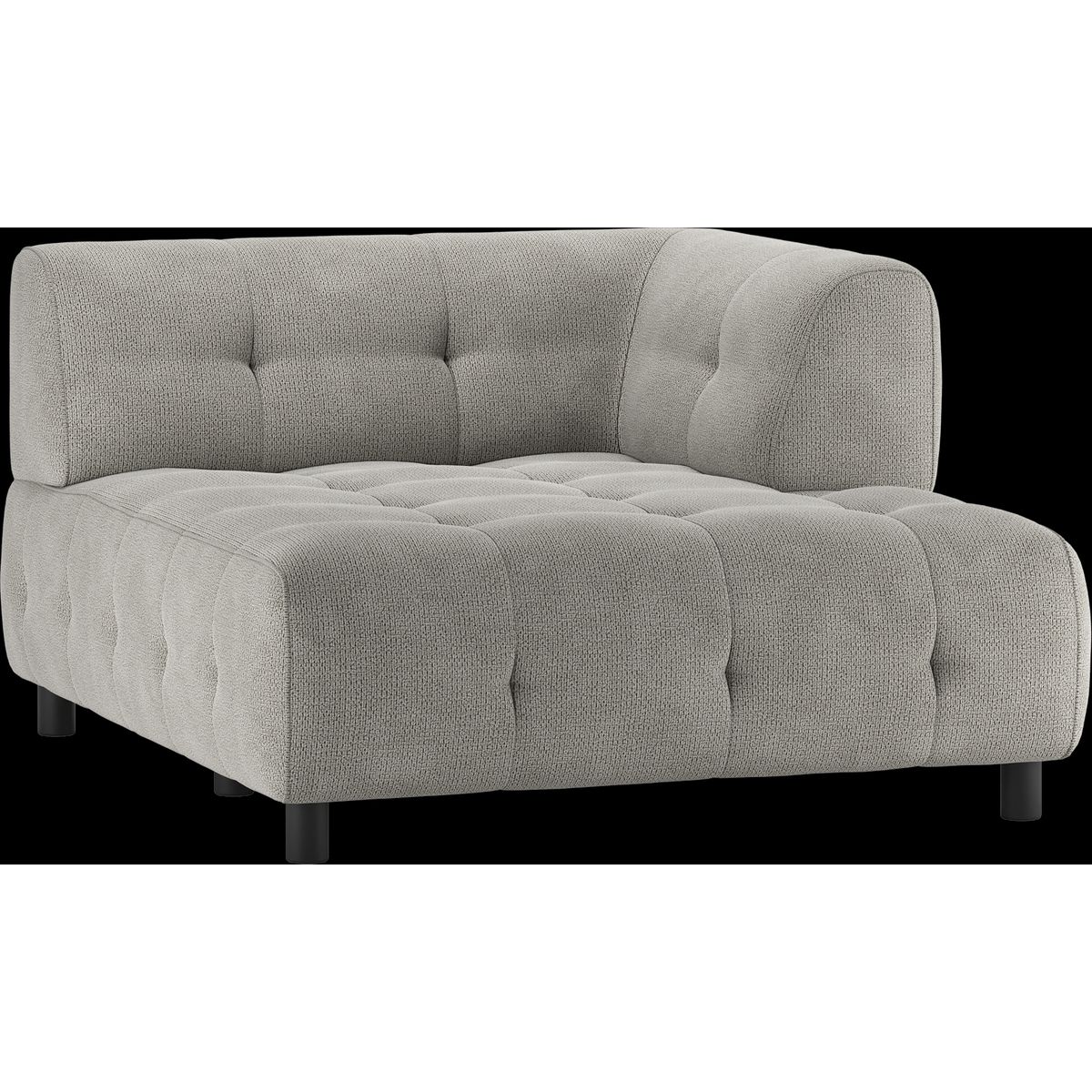 Louis Modulære sofa 1,5 chaiselong med arm højre, chenille lysegrøn H73x140x122 cm