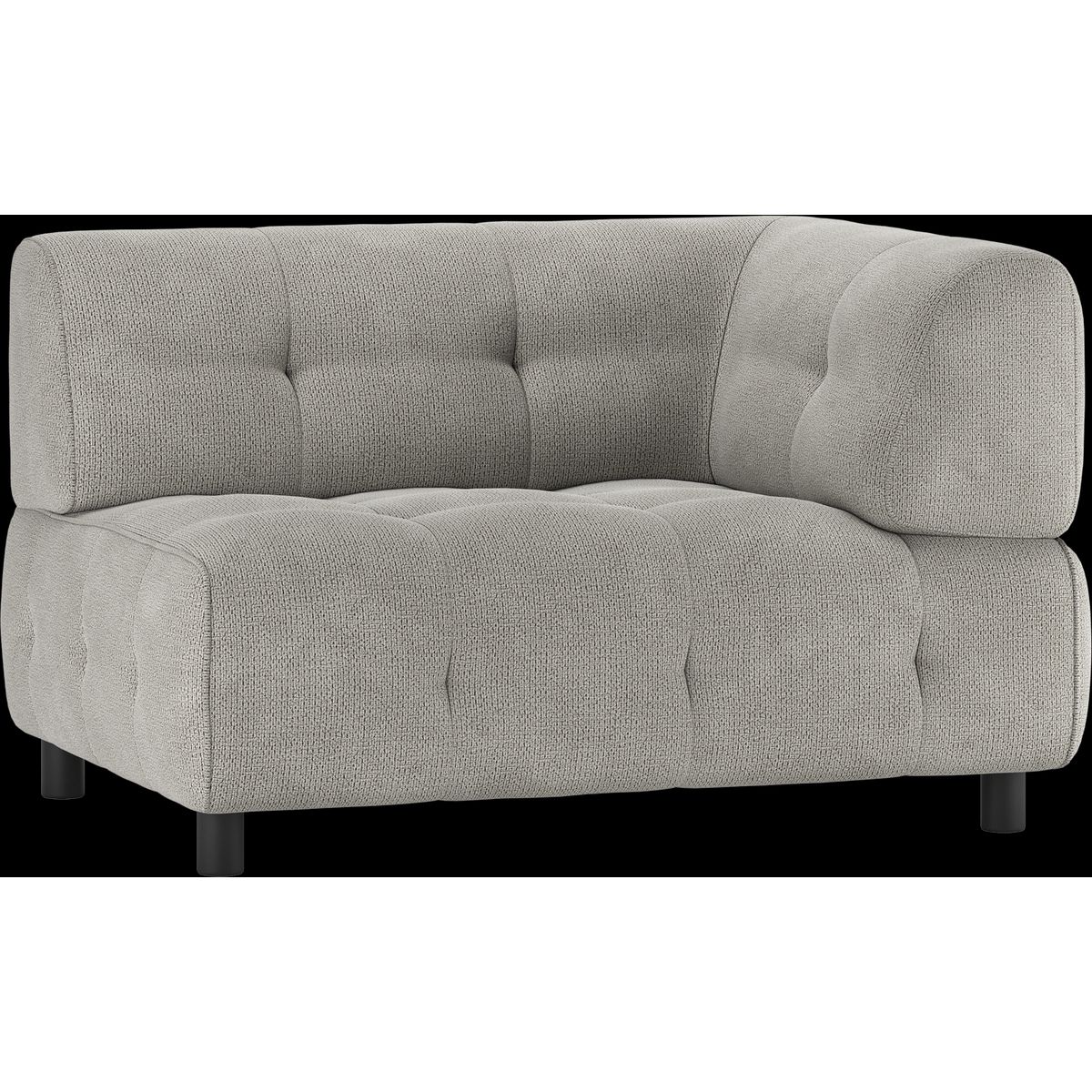 Louis Modulære sofa 1,5-sæder med arm højre, chenille lysegrøn H73x90x122 cm