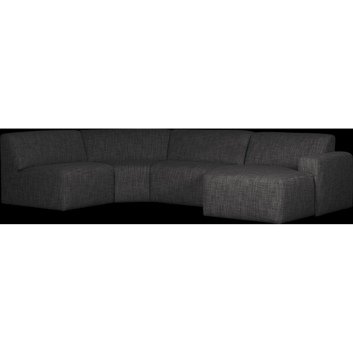 Avelon, Hjørnesofa, antracit, H78x205x315 cm