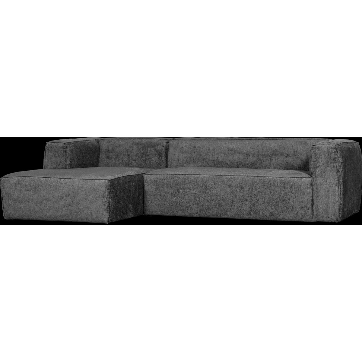 Bean, Hjørnesofa venstrevendt, sky, H73x175x305 cm, velour