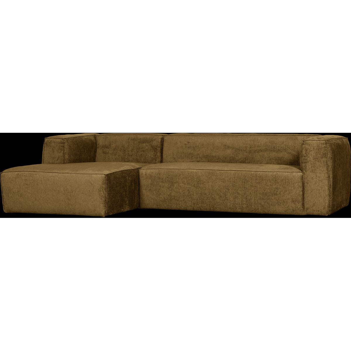 Bean, Hjørnesofa venstrevendt, rust, H73x175x305 cm, velour