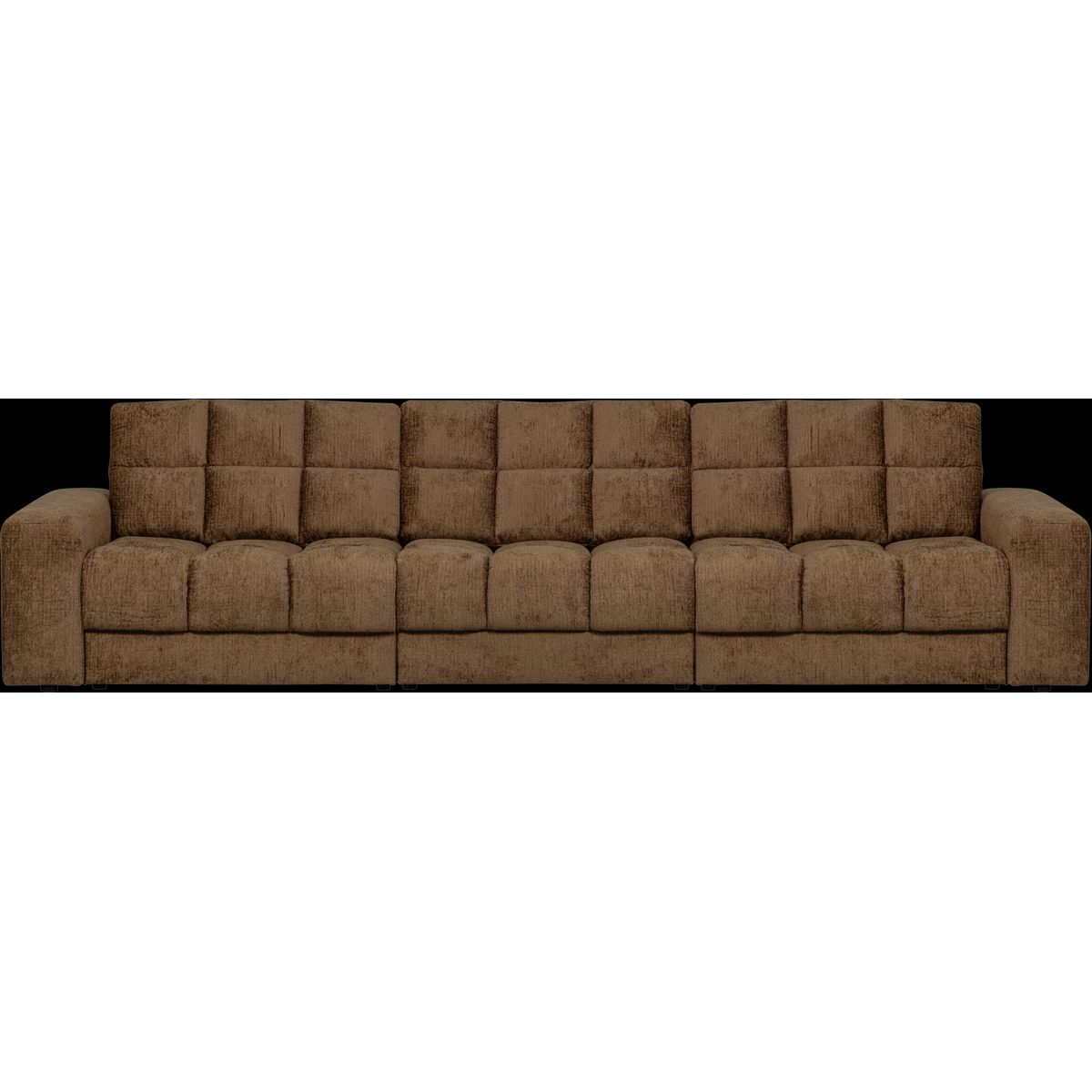 Second Date, 3-personers sofa, messing, H78x99x316 cm, velour