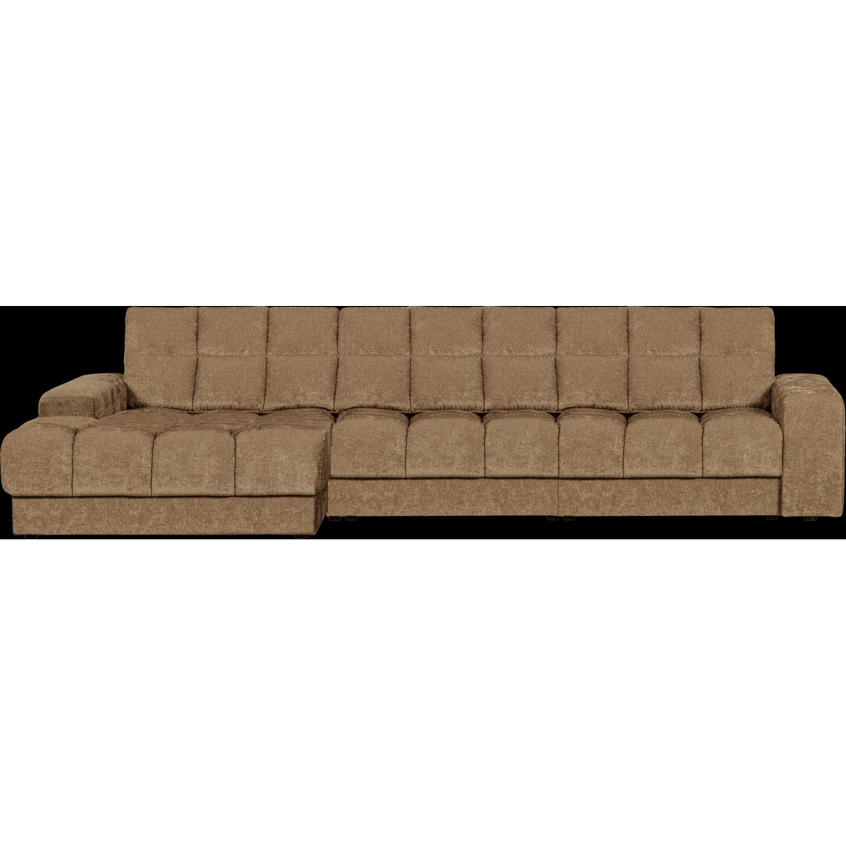 Second Date, Chaiselong sofa, venstrevendt, sand, H78x162x316 cm, stof