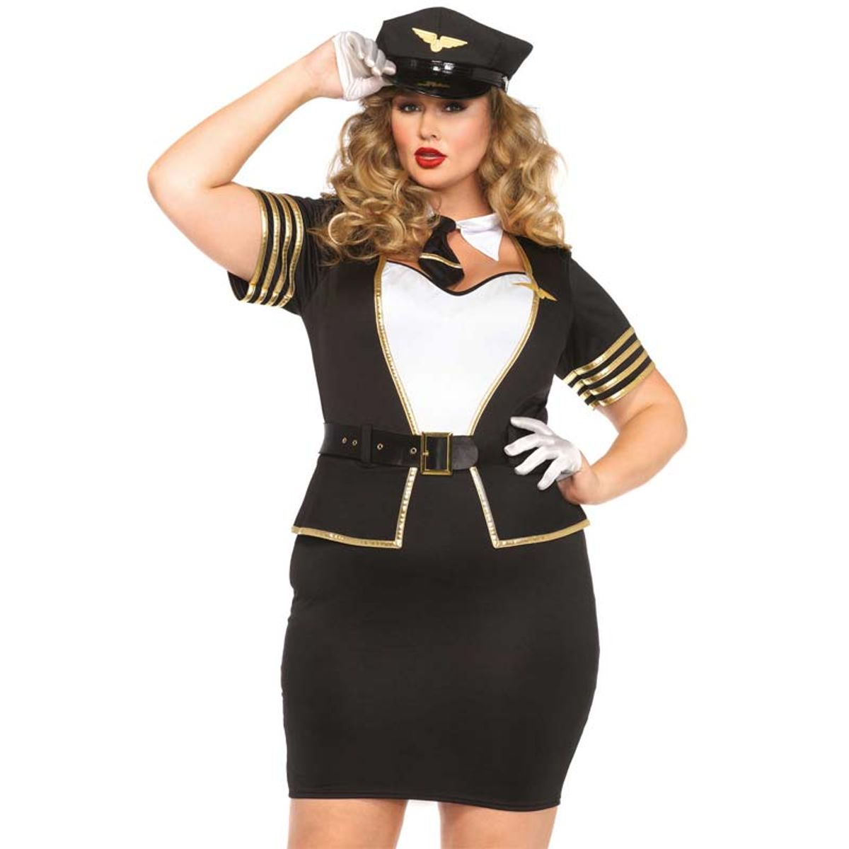 Leg Avenue Mile High Pilot Kostume - XXXL/XXXXL