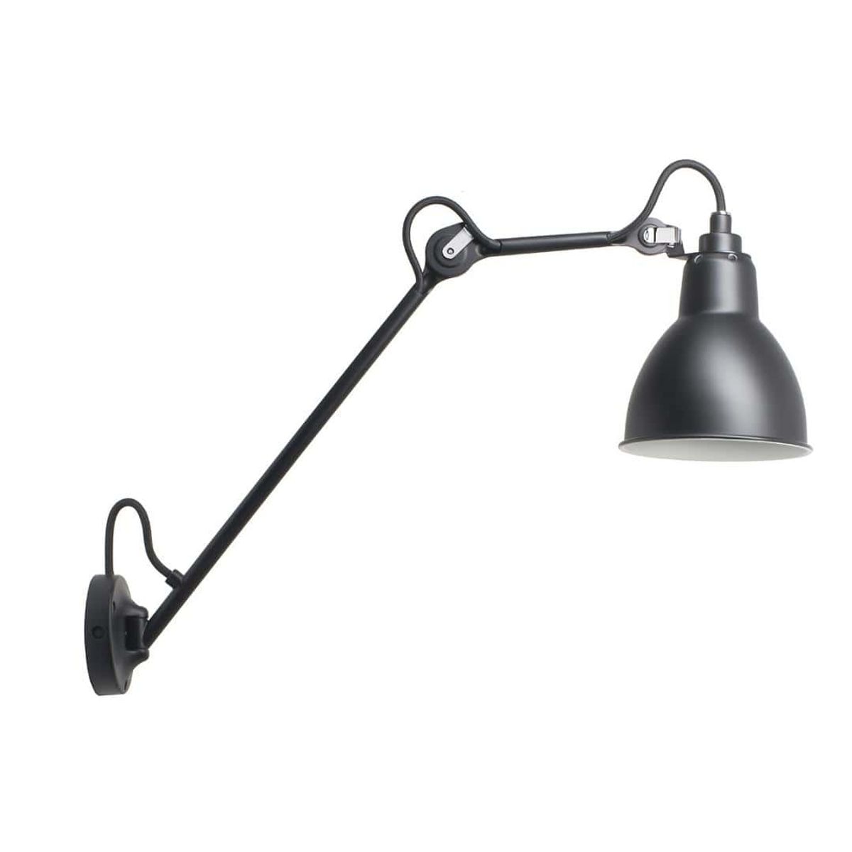 122 Væglampe Sort - Lampe Gras